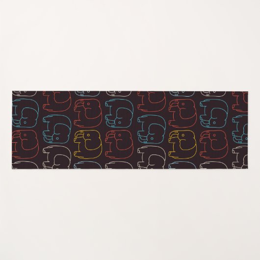  olifanten yogamat (Voorkant (horizontaal))