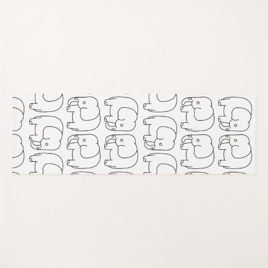 olifanten yogamat (Voorkant (horizontaal))