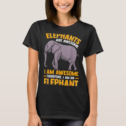 Olifanten Zijn Geweldig Ik Ben Geweldig - Grappige T-shirt (Voorkant)