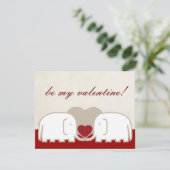 olifanten zijn mijn valentijn feestdagenkaart (Staand voorkant)