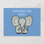 Olifanten zijn wollen hemden en cadeautjes briefkaart (Voorkant)