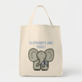 Olifanten zijn wollen hemden en cadeautjes tote bag (Voorkant)