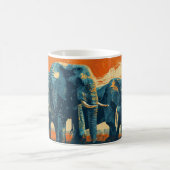 Olifanten zonsondergang  koffiemok (Center)