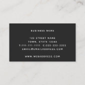 Olifanten, zwart en wit patroon Professional Visitekaartje (Achterkant)