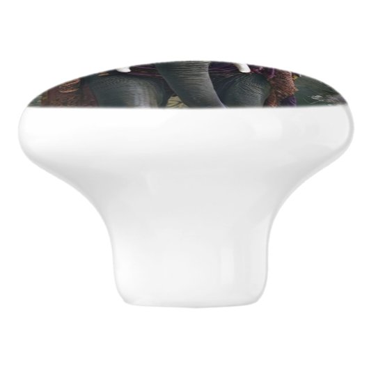 olifantenbloesem keramische knop (Zijkant)