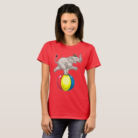 olifantencircusbal t-shirt (Voorkant volledig)