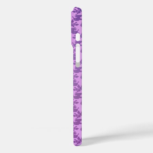 Olifantendamast lila iPhone hoesje (Achterkant / Links)