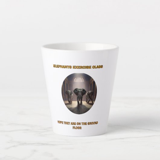 Olifantendansles Latte Mok (Voorkant)