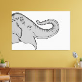 olifantendoek canvas afdruk (Insitu (Woonkamer))