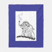 olifantenenergie fleece deken (Voorkant)