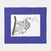 olifantenenergie fleece deken (Voorkant (Horizontaal))