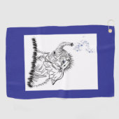 olifantenenergie golfhanddoek (Horizontaal)