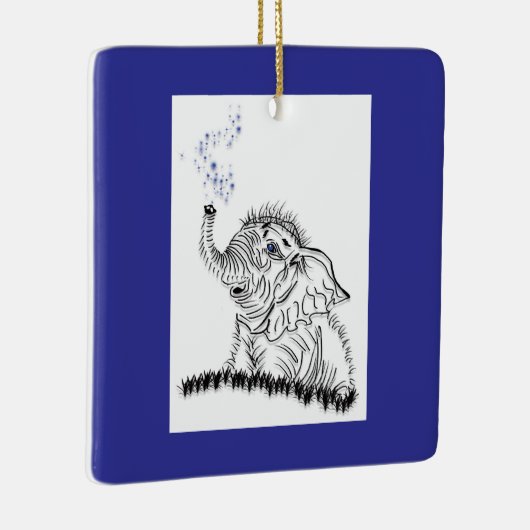 olifantenenergie keramisch ornament (Rechts)