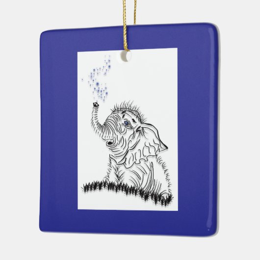 olifantenenergie keramisch ornament (Links)