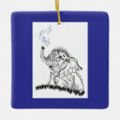 olifantenenergie keramisch ornament (Voorkant)