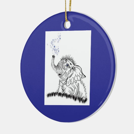 olifantenenergie keramisch ornament (Links)