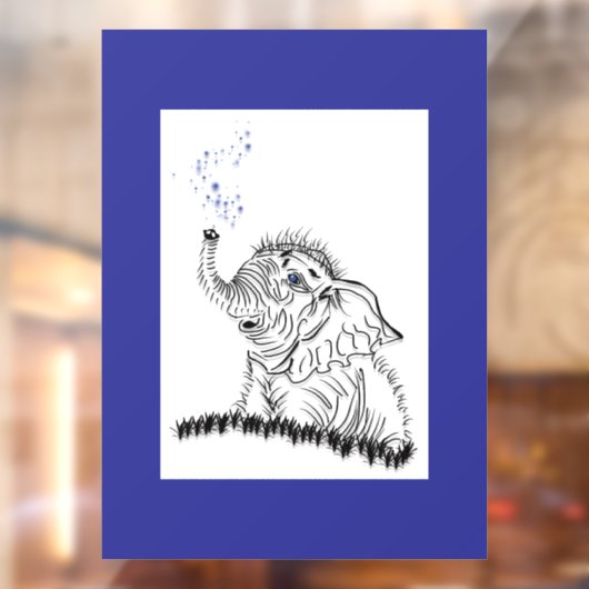 olifantenenergie raamsticker (Vel 2)