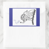 olifantenenergie rechthoekige sticker (Tas)