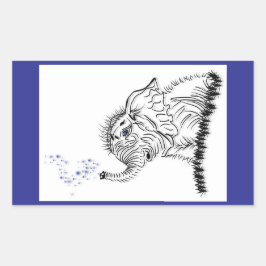 olifantenenergie rechthoekige sticker