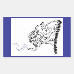 olifantenenergie rechthoekige sticker