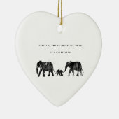 Olifantenfamilie Keramisch Ornament (Rechts)