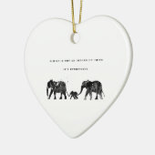 Olifantenfamilie Keramisch Ornament (Links)