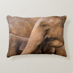Olifantenfamilie: Majestic Wildlife Accent Kussen