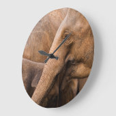 Olifantenfamilie: Majestic Wildlife Grote Klok (Hoek)