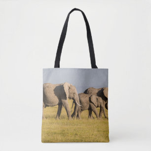 Olifantenfamilie Wandelen Tote Bag