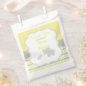 Olifantengeel en grijs Baby shower Party Bedankzakje (Geknipt)