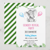 Olifantengeslacht onthult uitnodiging voor douche (Voorkant / Achterkant)