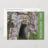 olifantengrot bali briefkaart (Voorkant / Achterkant)