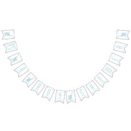 Olifantenharten Het is een jongens baby shower Vlaggetjes