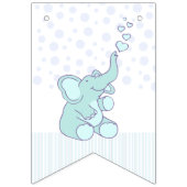Olifantenharten Het is een jongens baby shower Vlaggetjes (Eerste vlag)