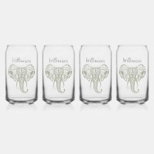 Olifantenhoofd Olijfgroen Personaliseren