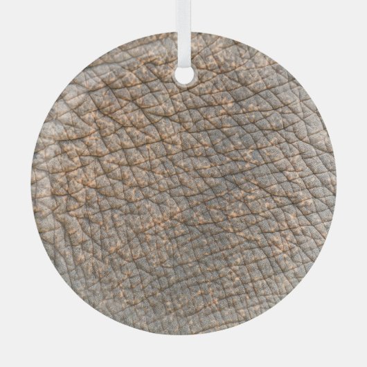 Olifantenhuid: Abstracte textuur achtergrond Glas Ornament (Voorkant)