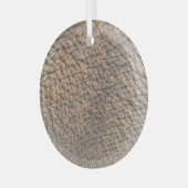 Olifantenhuid: Abstracte textuur achtergrond Glas Ornament (Voorkant links)