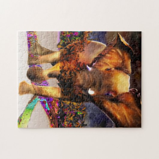 olifantenkoning legpuzzel (Horizontaal)