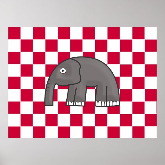 olifantenkopie poster (Voorkant)