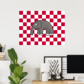 olifantenkopie poster (Thuiskantoor)