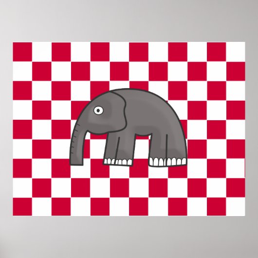 olifantenkopie poster (Voorkant)