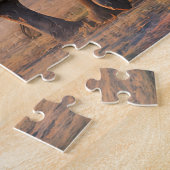 Olifantenkudde die de savanne oversteekt legpuzzel (Zijkant)