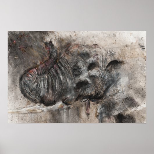 olifantenkunst poster (Voorkant)