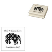 olifantenleraren belonen rubberen stempel (Gestempeld)