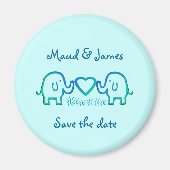 olifantenliefde magneet (Voorkant)