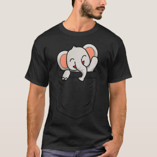 Olifantenliefhebbers Mooie Grappige Olifant In Zak T-shirt