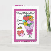 Olifantenmoeder en -dochter Moederdag Kaart (Achterkant)