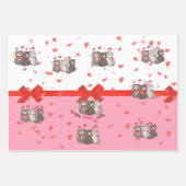 Olifantenmuis, katten, bijenroze inpakpapier vel (Voorkant 2)