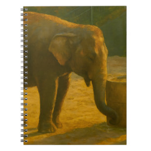 Olifantenpaar in heiligdom setting notitieboek