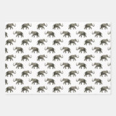  olifantenpatroon inpakpapier vel (Voorkant 3)